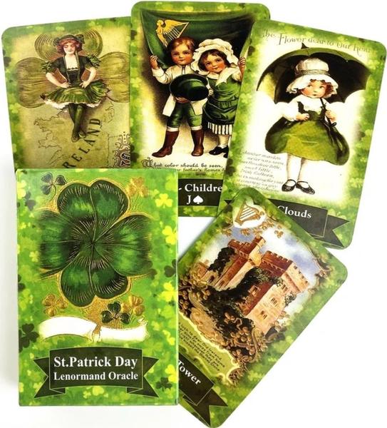 Imagem de St. Patrick Day Lenormand Oracle Deck Oráculo Lenormand Baralho Cigano Cartas de Tarô