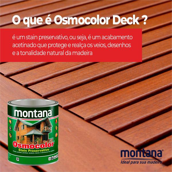 Imagem de Stain Proteção Uv Osmocolor Deck Para Madeira Montana 900ml