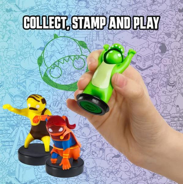 Imagem de Stampers P.M.I. Gang Beasts para crianças  Pacote com 12  16 selos