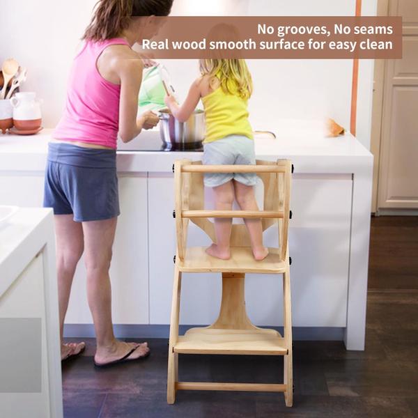 Imagem de Standing Tower Yacul Toddler Kitchen Step Stool Helpers