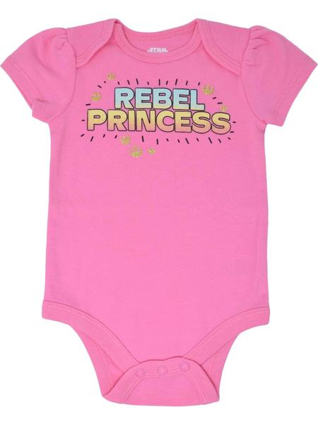 Imagem de Star Wars Baby Girls 5 Pacotes Bodysuits Princesa Leia Yoda Chewbacca 0-3 meses