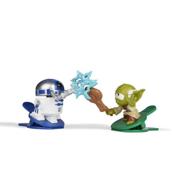 Imagem de Star Wars Battle Bobblers R2-D2 Vs Yoda Clippable Battling Action Figure 2-Pack, Bobbling Toys for Kids Ages 4 and Up