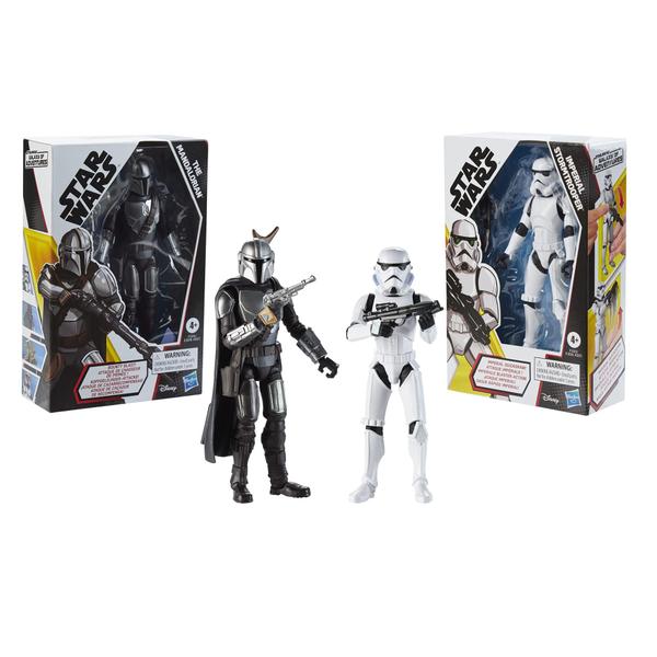 Imagem de Star Wars Galaxy of Adventures The Mandalorian 5-Inch-Scale Figure 2 Pack with Fun Blaster Accessories, Toys for Kids Ages 4 and Up