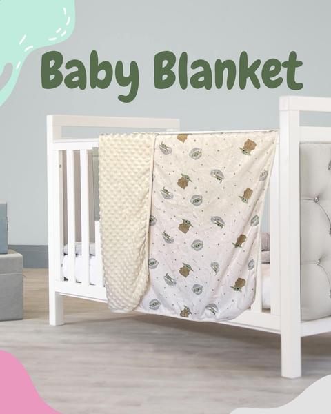 STAR WARS Mandalorian Baby Unisex Plush Blanket Baby Yoda Baby Gifts - Cobertores Soft Baby (Off-White/Green, 0-12 Meses) Imagem de STAR WARS Mandalorian Baby Unisex Plush Blanket Baby Yoda Baby Gifts - Cobertores Soft Baby (Off-White/Green, 0-12 Meses)