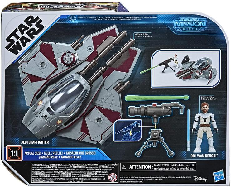 Imagem de Star Wars Mission Fleet Classe Estelar OBI-Wan Kenobi Jedi Starfighter Starfighter Run 2.5 Inch-Scale Figure and Vehicle, Brinquedos para Crianças De 4 anos ou Mais