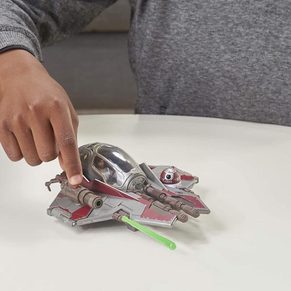 Imagem de Star Wars Mission Fleet Classe Estelar OBI-Wan Kenobi Jedi Starfighter Starfighter Run 2.5 Inch-Scale Figure and Vehicle, Brinquedos para Crianças De 4 anos ou Mais