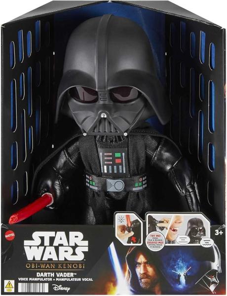 Imagem de Star Wars Pelúcia Darth Vader Com Luz e Modificador de Voz - Mattel HJW21