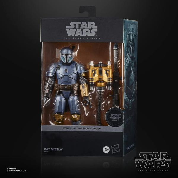 Imagem de Star Wars The Black Series Coleção Carbonizada Paz Vizsla Toy 15 cm A Figura de Ação Colecionável Mandaloriana, Crianças 4 anos ou Mais