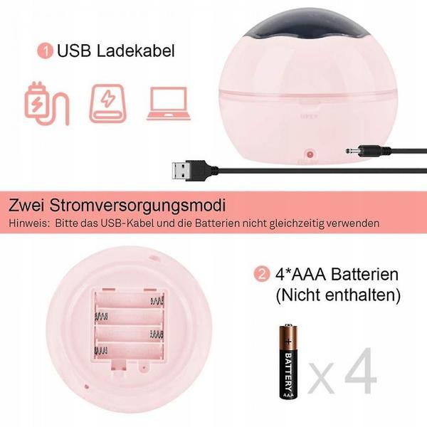 Starry Sky Spotlight, Baby Night Light, 2-in-ocean World Projection Lamp com cabo USB, mudança de 8 cores para quarto infantil e 360 lâmpada de mesa rotativa - HTTN Imagem de Starry Sky Spotlight, Baby Night Light, 2-in-ocean World Projection Lamp com cabo USB, mudança de 8 cores para quarto infantil e 360 lâmpada de mesa rotativa