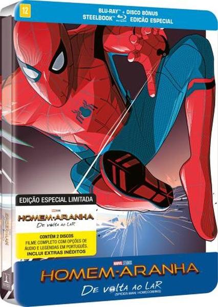 Steelbook - Blu-ray duplo - homem aranha de volta ao lar - Sony Pictures Imagem de Steelbook - Blu-ray duplo - homem aranha de volta ao lar