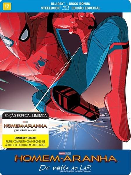 Steelbook - Blu-ray duplo - homem aranha de volta ao lar - Sony Pictures Imagem de Steelbook - Blu-ray duplo - homem aranha de volta ao lar