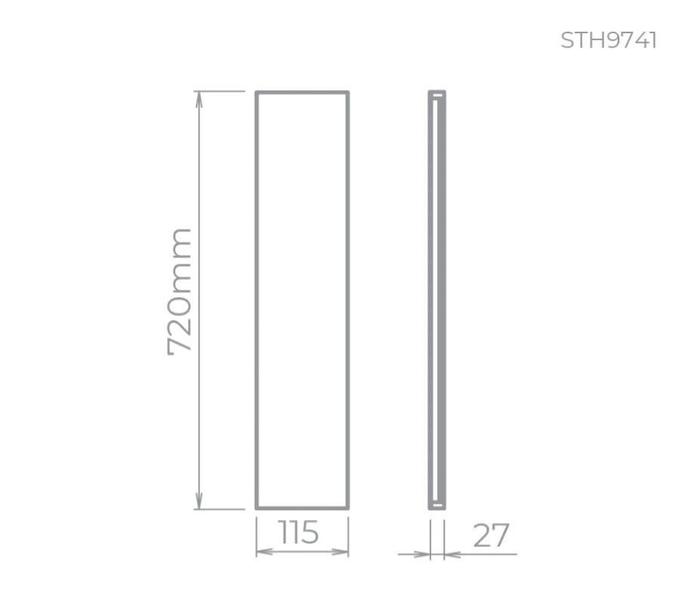 Imagem de Stella Arandela Led 20w Reflex 72cm Br 3000k Sth9741br/30