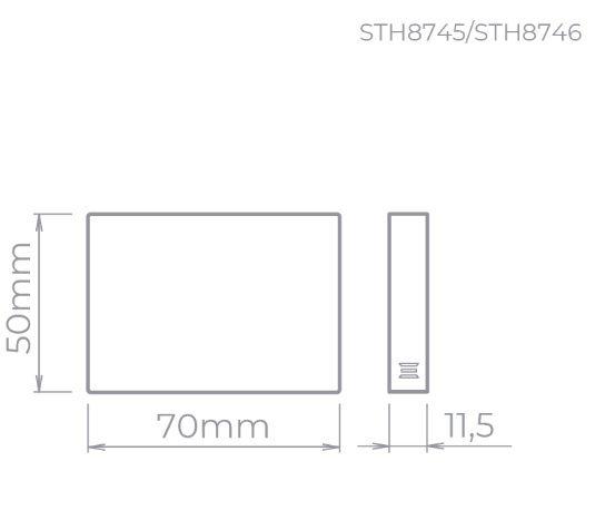 Imagem de Stella balizador sobrepor mini neu sth8745/30 branco 1,5w luz quente