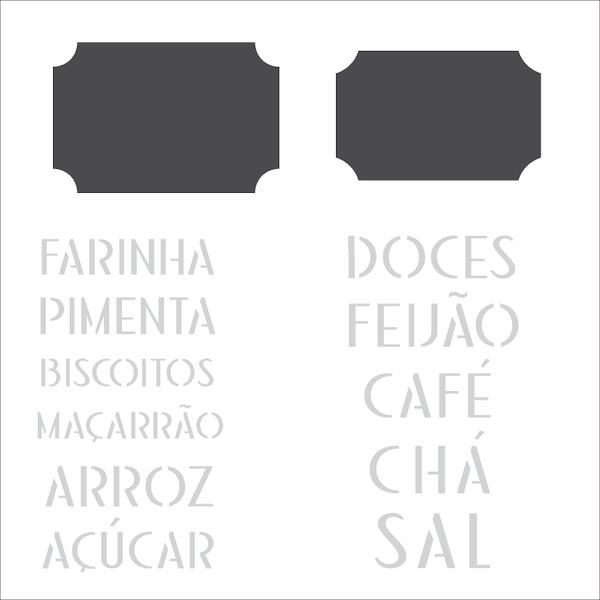 Imagem de Stencil 1414 Simples  Tag Alimentos  OPA 2341