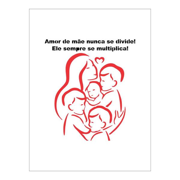 Imagem de Stencil Amor de mãe - 15x20 - Ref A2520