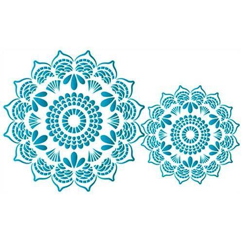 Imagem de Stencil Litoarte 21 x 34 cm - ST-307 Mandalas Renda