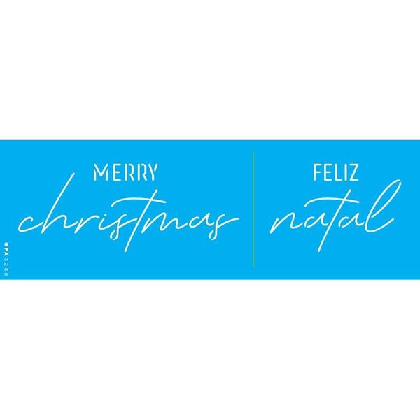 Imagem de Stencil Opa 10 x 30 cm - Merry Christimas III - 3280