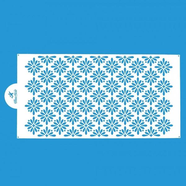 Imagem de Stencil para Bolo Blue Star SBS-005 34,5 x 16,5 cm - Ornamentos Florais