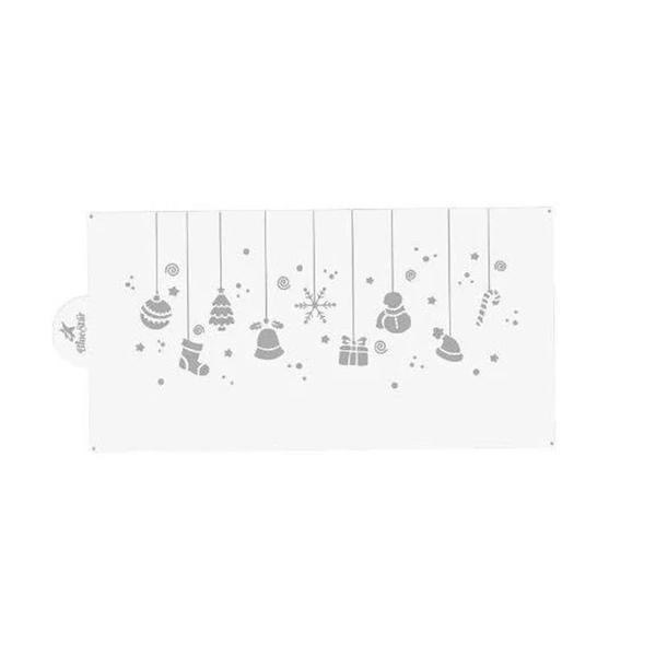 Imagem de Stencil Pendentes de Natal - 34cm - 1 unidade - BlueStar - Rizzo