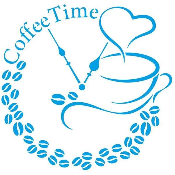 Imagem de Stencil Pintura Coffee Time Sta-177 14x14cm Litoarte