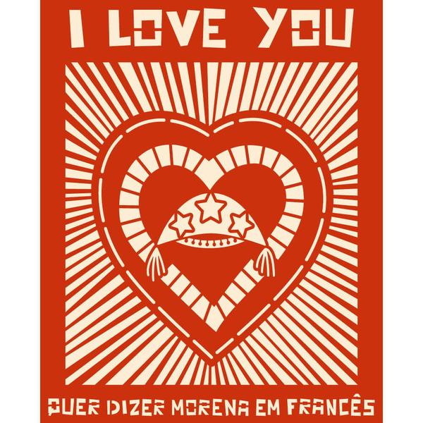 Imagem de Stencil Pintura Coleção Nordeste I Love You 21,1x17,2 Stm-734 Litoarte