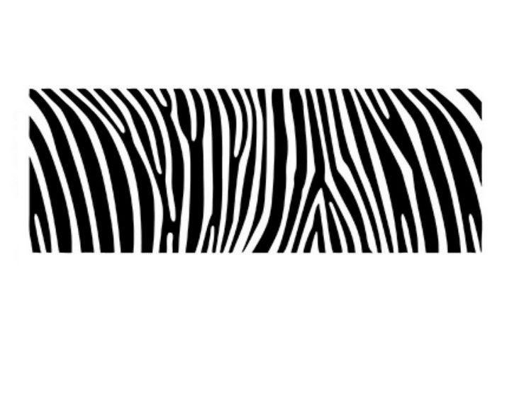 Imagem de Stencil Pintura Simples Pele De Zebra 17x6,5 Stp-037 - Litoarte