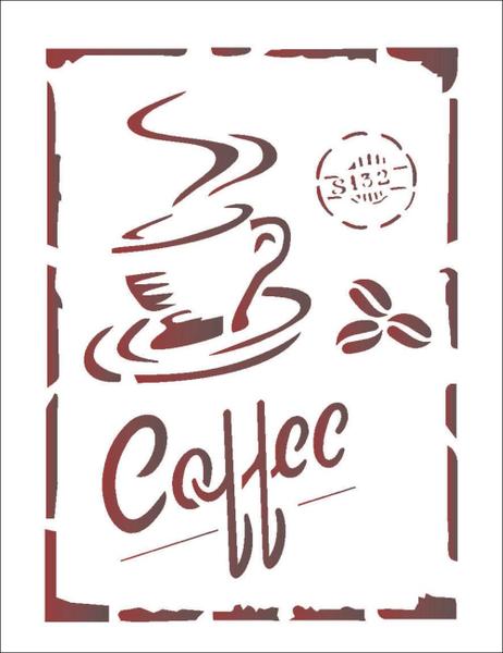 Imagem de Stencil Simples 15X20 Opa 1753  Coffee