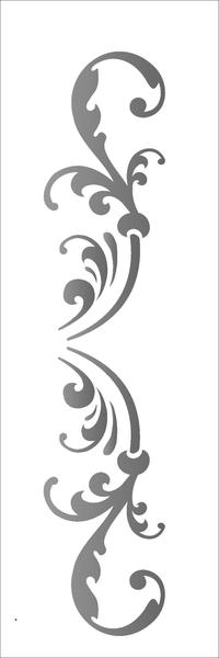 Imagem de Stencil Simples Arabesco Ornamento 1987 10x30 Opa