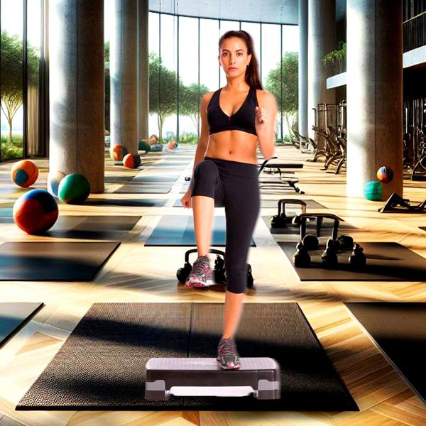 Step Academia Exercícios Funcional Ajustável Treino Fitness Ginastica 2 Niveis Polietileno - Blend Shoop Imagem de Step Academia Exercícios Funcional Ajustável Treino Fitness Ginastica 2 Niveis Polietileno