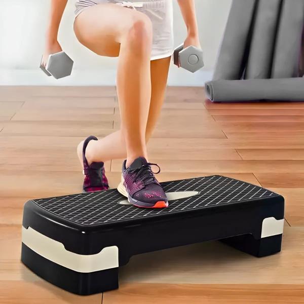 Imagem de Step Ajustável 02 Níveis para Exercícios Suporta até 200 Kg