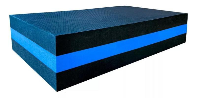 Imagem de Step Para Academia Fitness 60 X 30 X 10 Ginastica Aeróbico Cor Preto/Azul