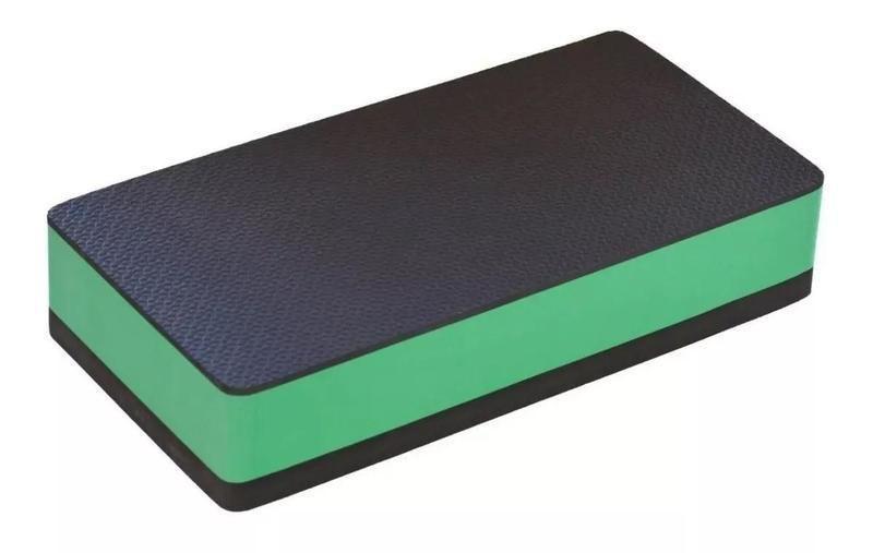 Imagem de Step Para Academia Fitness 60 X 30 X 14 Ginastica Aeróbico Cor Preto/Verde