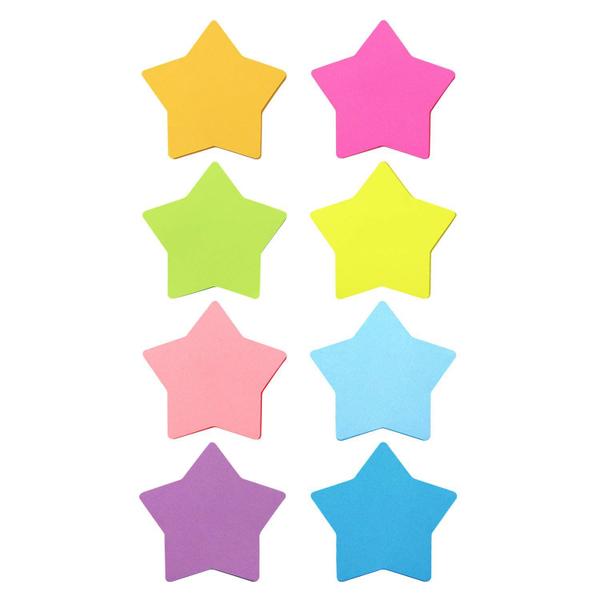 Imagem de Sticky Notes SIMONA Star Shape 8 cores, 75 folhas/pacote x8