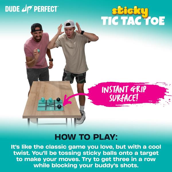 Imagem de Sticky Tic Tac Toe Dude Perfect Kids para 2 jogadores a partir de 4 anos