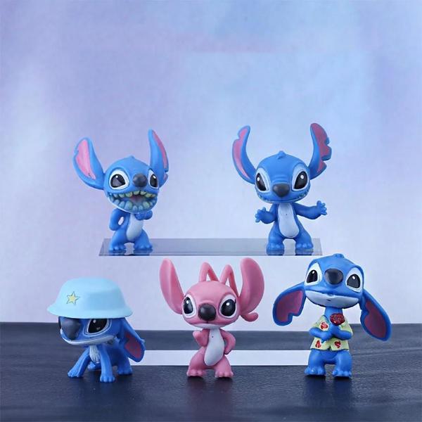 Imagem de Stitch Boneca Figuras Anime 10 Pçs 5cm Brinquedos Dos Desenhos Animados Ornamentos Micro Bolo