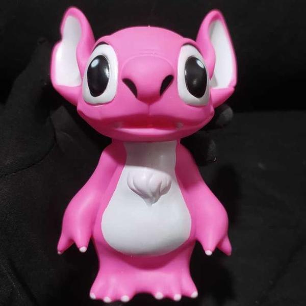 Imagem de Stitch Boneco ou Angel Divertido Brinquedo Infantil Borrachudo Presente 17cm 3+