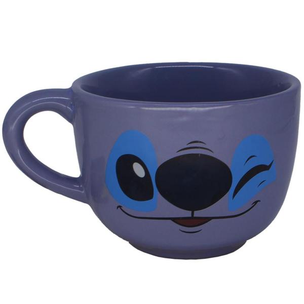 Imagem de Stitch Caneca De Sopa Cumbuca Azul 500Ml Oficial Disney