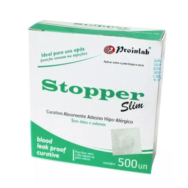 Imagem de Stopper Slim Curativo Branco Proinlab com 500 Unidades