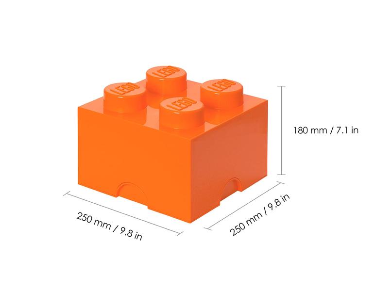 Imagem de Storage Box Room Copenhagen com capacidade de 5,6 L laranja