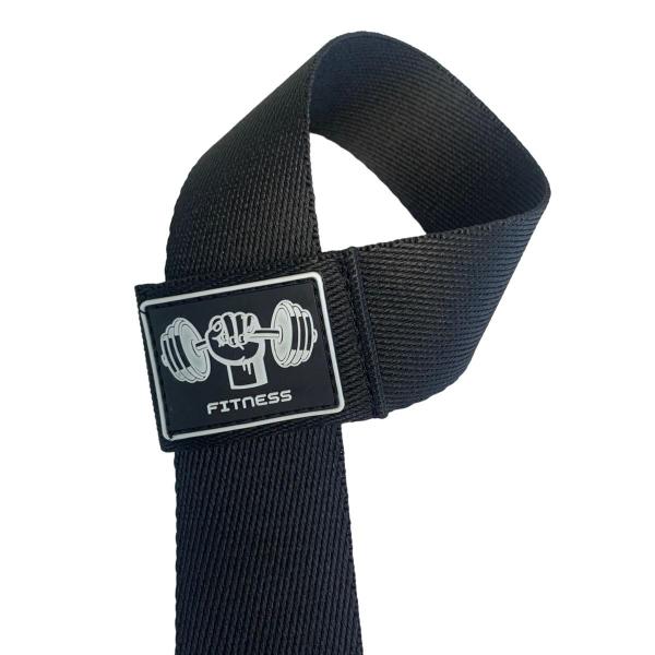 Imagem de Strap Academia 100% Algodão exercício funcional  e Musculação PRETO