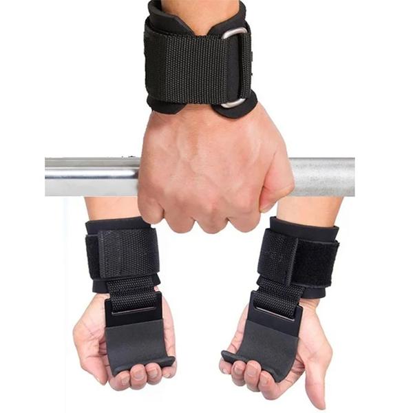 Imagem de Strap Com Gancho Garra Aço Musculação Treino Academia