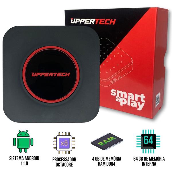 Imagem de Streaming Box Automotivo Uppertech Previlege G2 Octacore 8 RAM 128GB Android 13 para Carros com Carplay