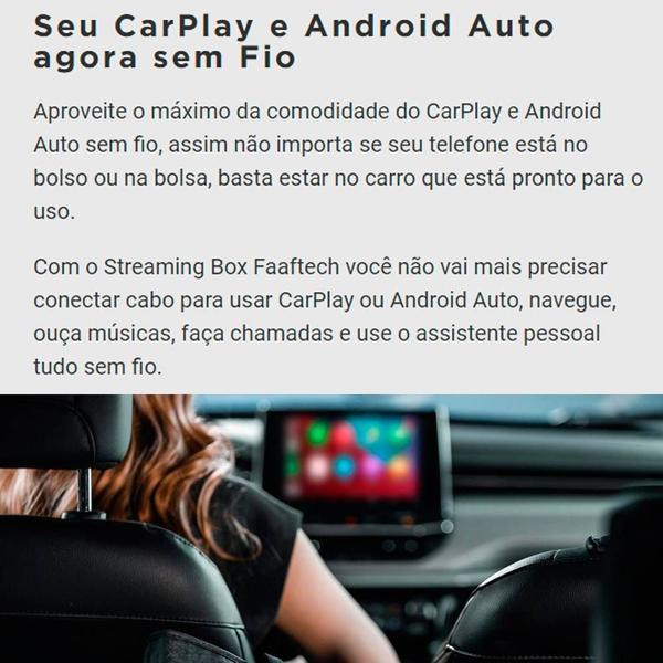 Imagem de Streaming Box Plus 2.0 4Gb 64Gb Para Carros Com Sistema Carplay 