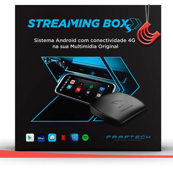 Imagem de Streaming Box S 2gb RAM 32gb Faaftech Wifi 4G GPS TV para Central Multimidia CarPlay AndroidAuto