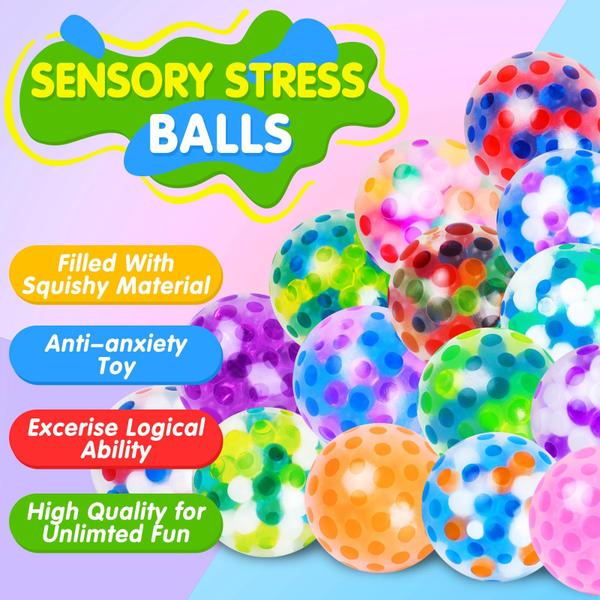 Imagem de Stress Balls Viroucal, 70 unidades de brinquedos sensoriais macios para adultos