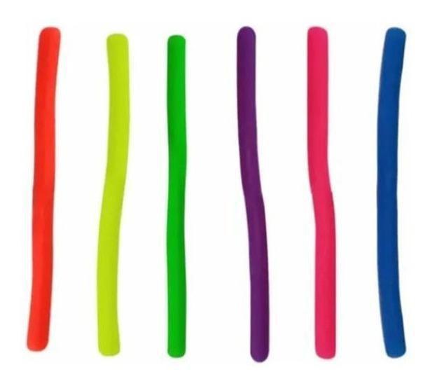 Imagem de Stretchy Noodle String Neon Fidget Anti Stress Sensorial Toy