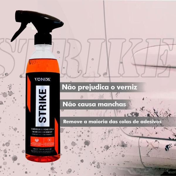 Strike Vonixx 500ml Removedor Piche Cola Remocao de Sujeiras Imagem de Strike Vonixx 500ml Removedor Piche Cola Remocao de Sujeiras