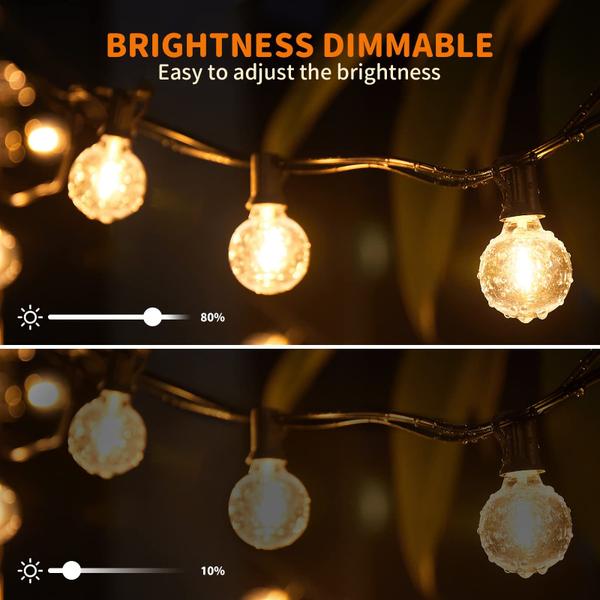 Imagem de String Lights XMCOSY G40 Smart Dimmable 50 pés ao ar livre