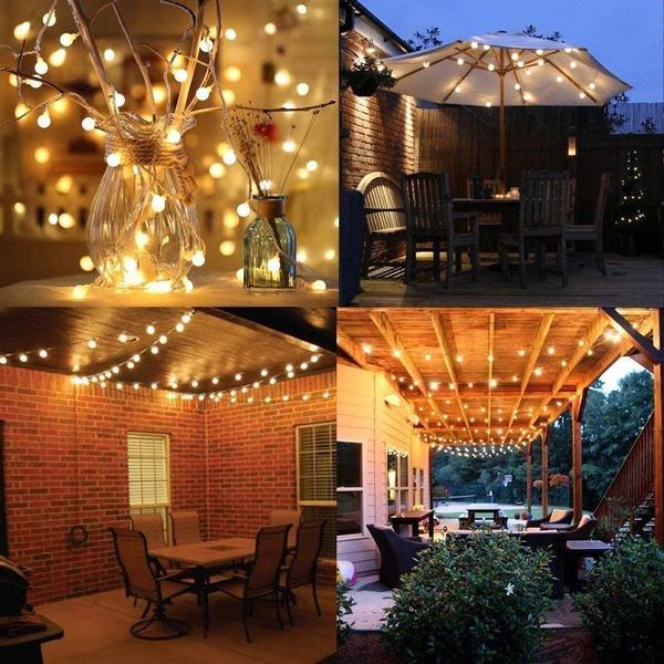 Imagem de String Lights Y YUEGANG Globe 10m 70 LED Warm White 8 modos