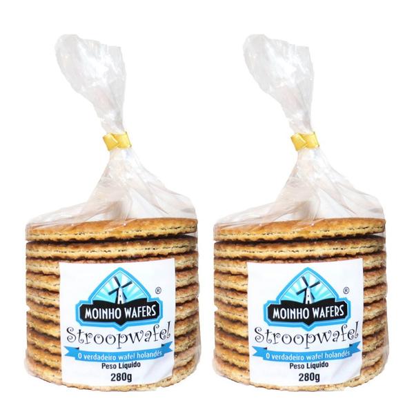 Imagem de Stroopwafel Moinho Wafers Pacote Com 2 Unidades de 280g